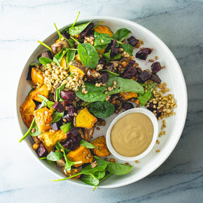 Pumpkin, Eggplant & Beetroot Salad